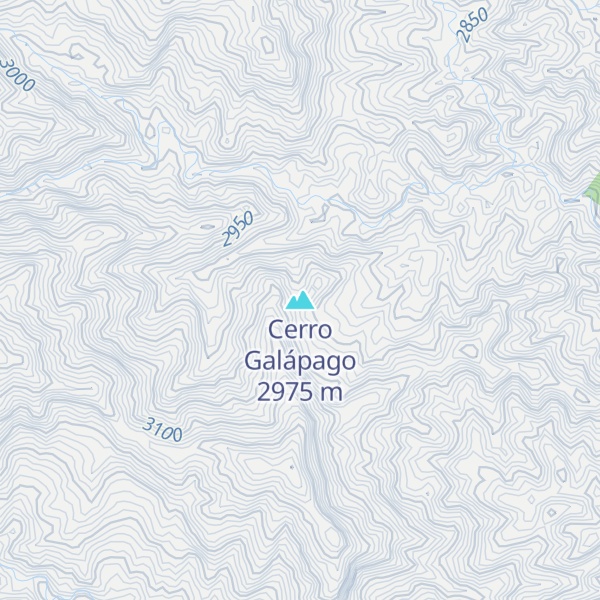 Map of Cerro Galápago