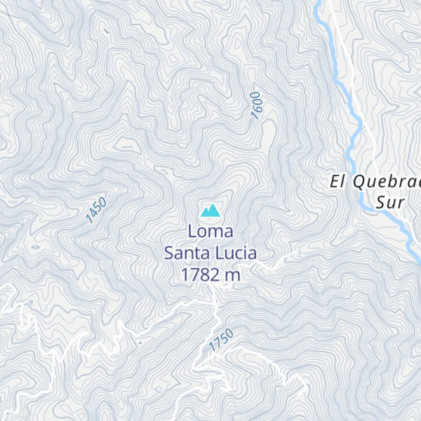 Map of Loma Santa Lucia