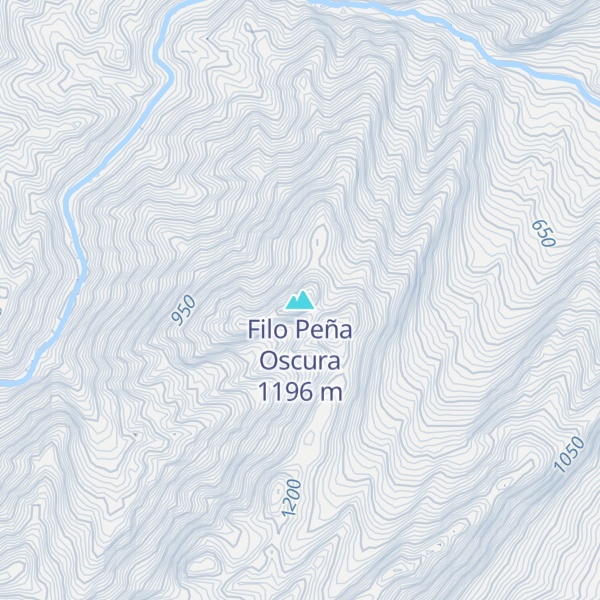 Map of Filo Peña Oscura