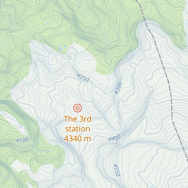 Map of Refugio Arenales