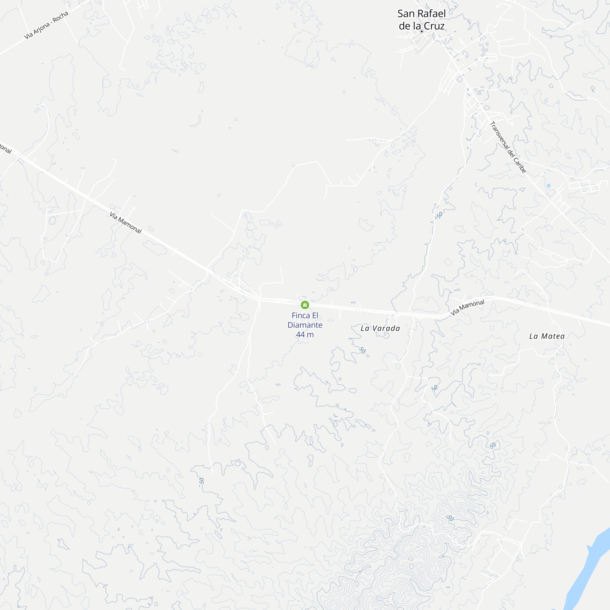 Finca El Diamante map