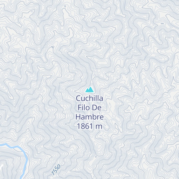 Map of Cuchilla Filo De Hambre
