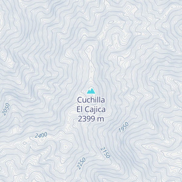Map of Cuchilla El Cajica
