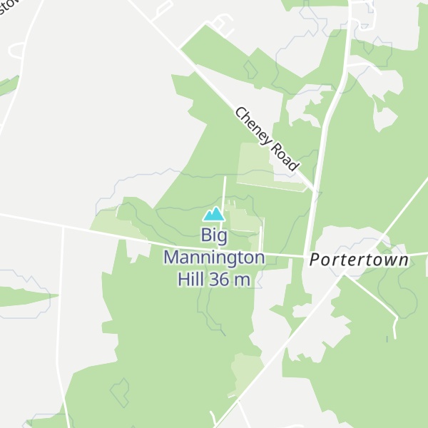 Map of Big Mannington Hill