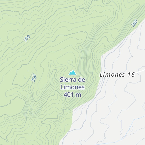 Map of Sierra de Limones