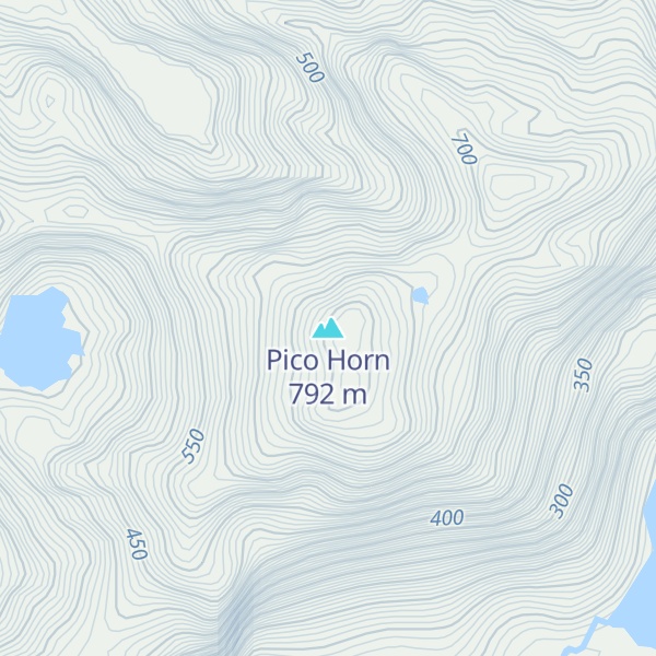 Map of Pico Horn