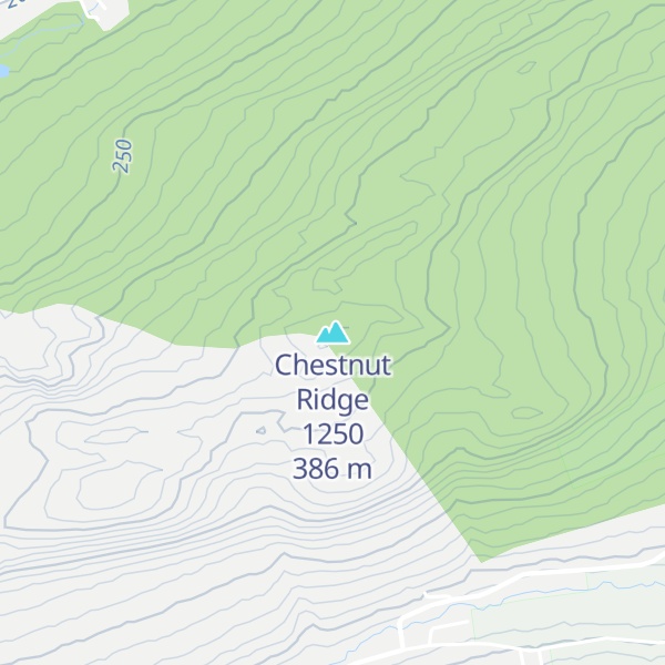 Map of Chestnut Ridge 1250