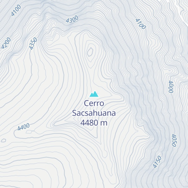 Map of Cerro Sacsahuana