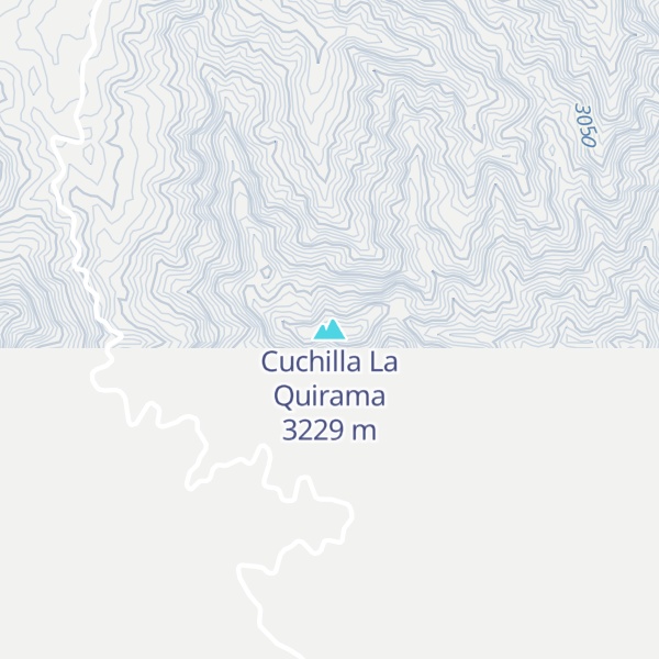 Map of Cuchilla La Quirama