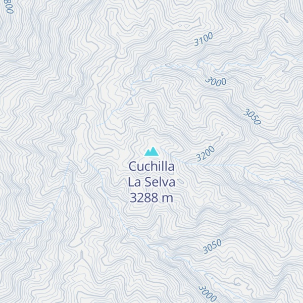 Map of Cuchilla La Selva