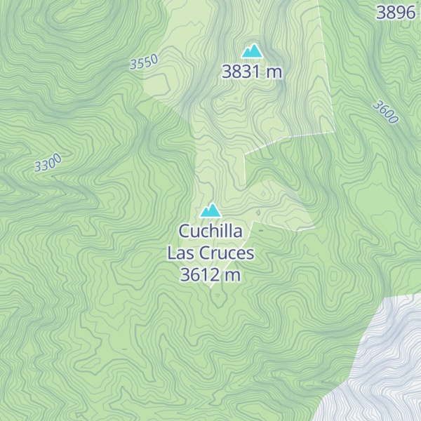 Map of Cuchilla Las Cruces
