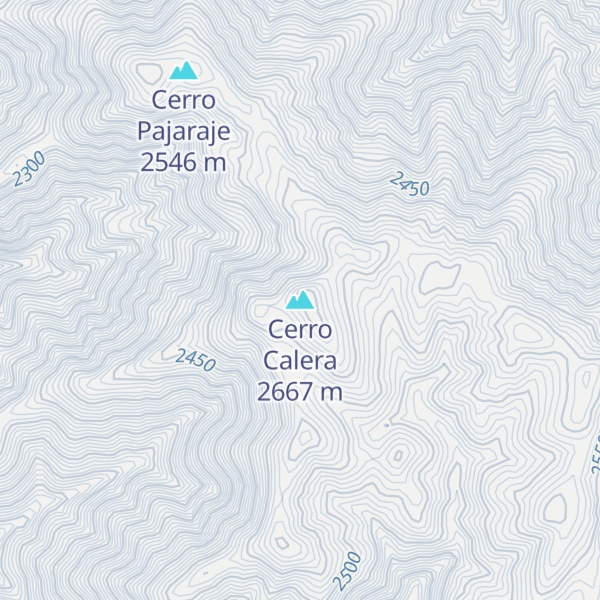 Map of Cerro Calera