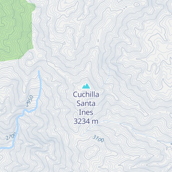 Map of Cuchilla Santa Ines