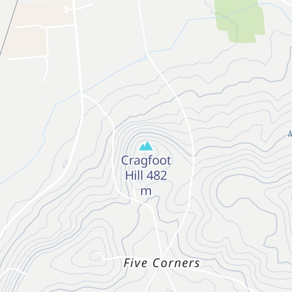 Map of Cragfoot Hill
