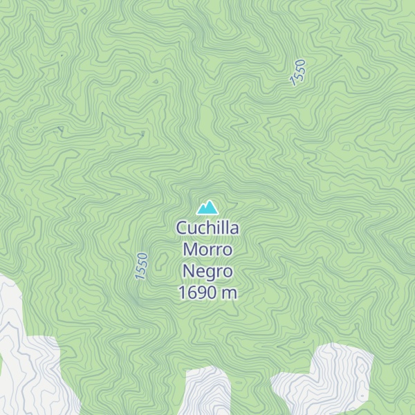Map of Cuchilla Morro Negro