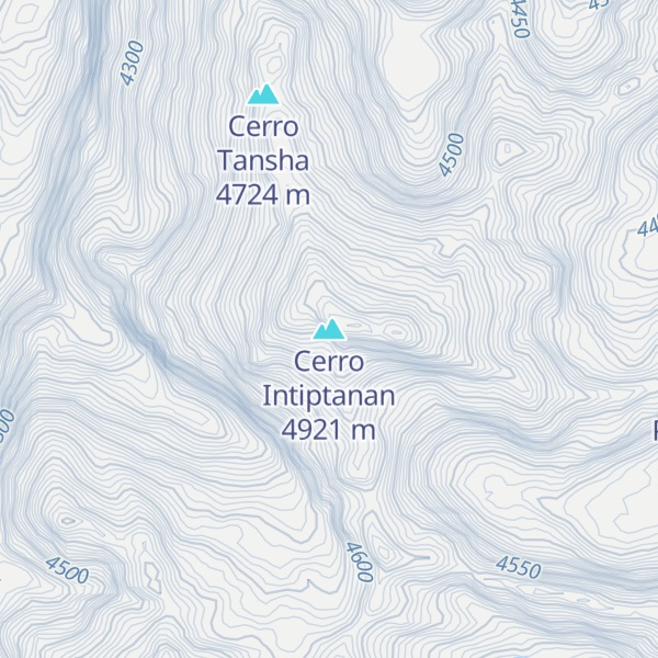 Map of Cerro Intiptanan