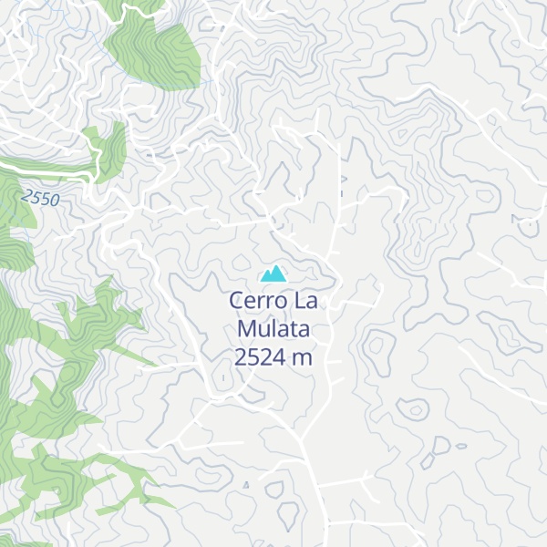 Map of Cerro La Mulata