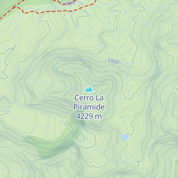 Map of Cerro La Piramide