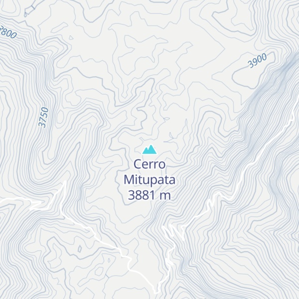 Map of Cerro Mitupata