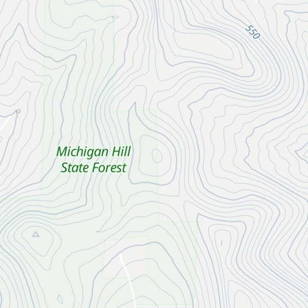 Map of Michigan Hill