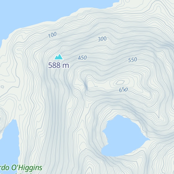 Map of Cerro Uña