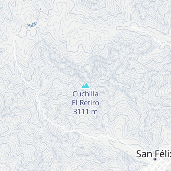 Map of Cuchilla El Retiro