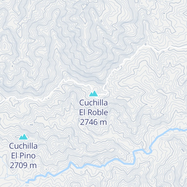 Map of Cuchilla El Roble