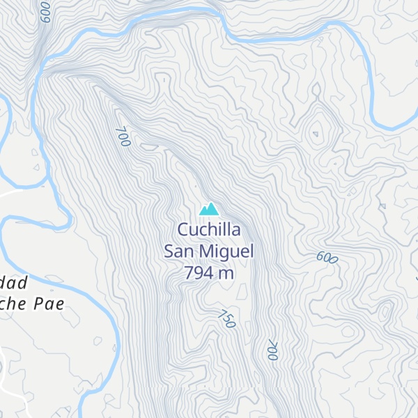 Map of Cuchilla San Miguel