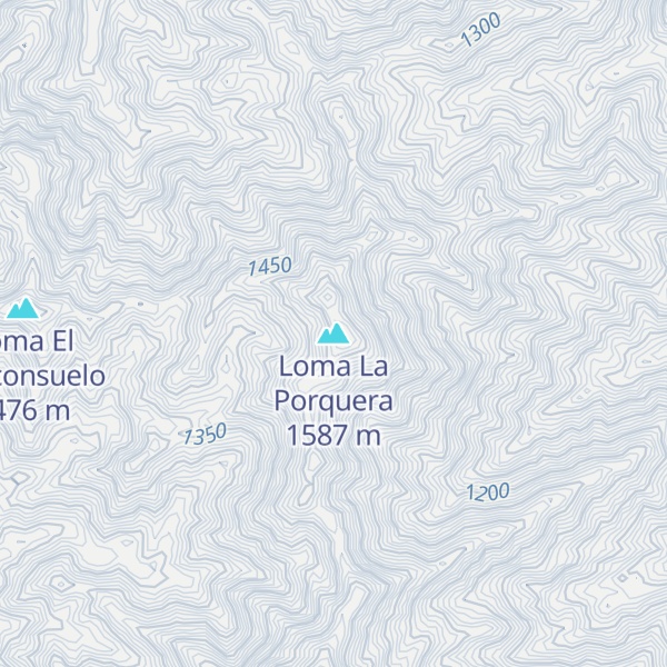 Map of Loma La Porquera