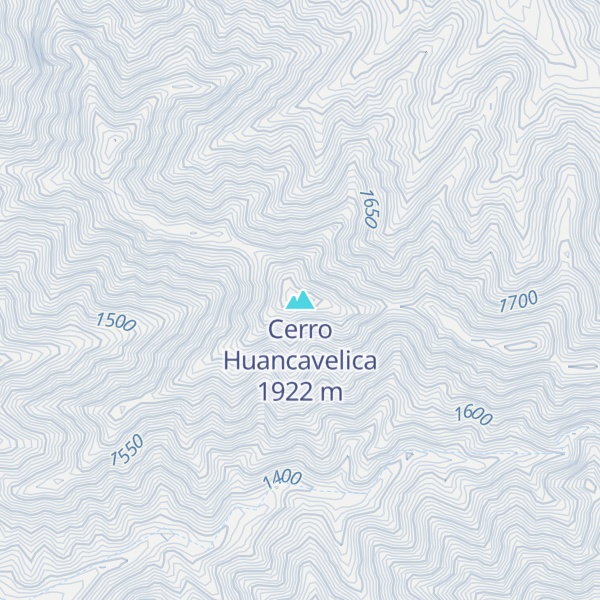 Map of Cerro Huancavelica