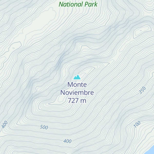Map of Monte Noviembre