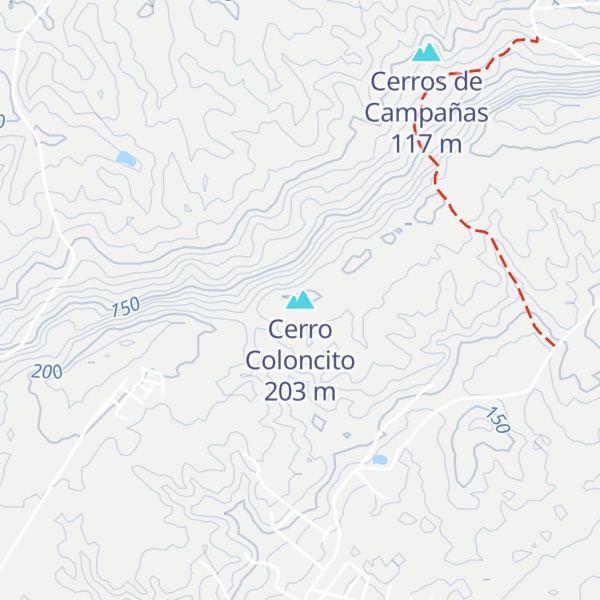 Map of Cerro Coloncito