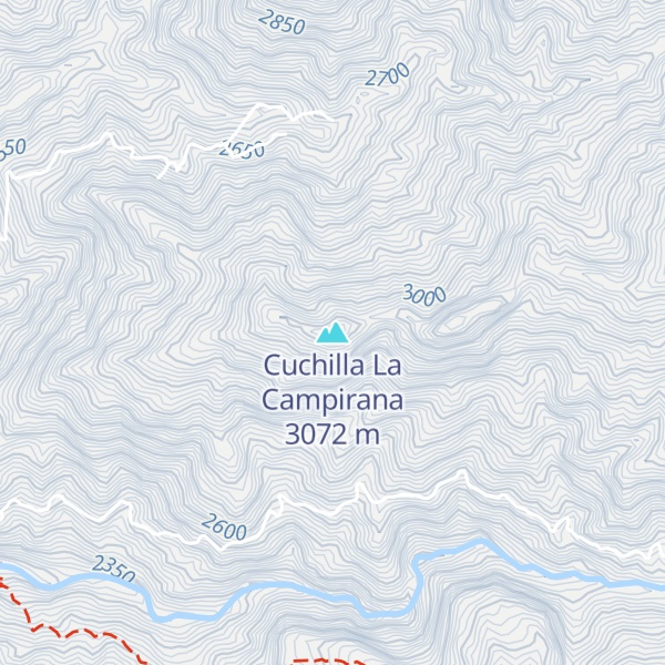 Map of Cuchilla La Campirana