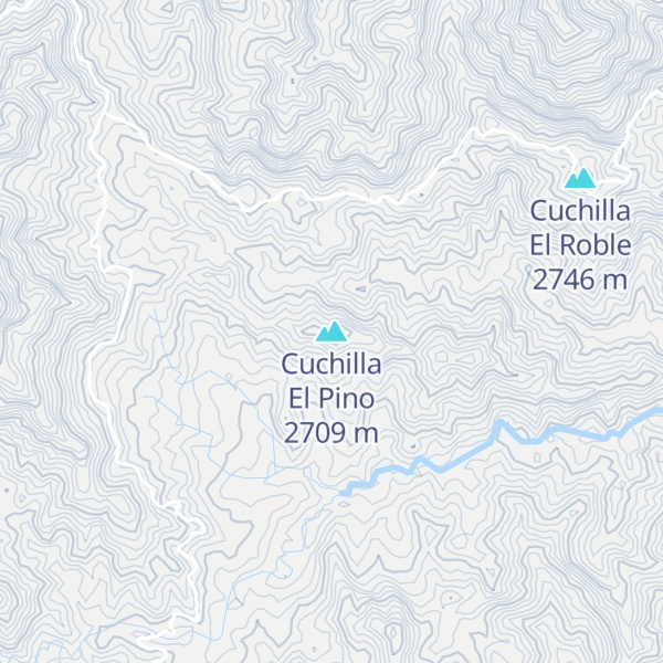 Map of Cuchilla El Pino