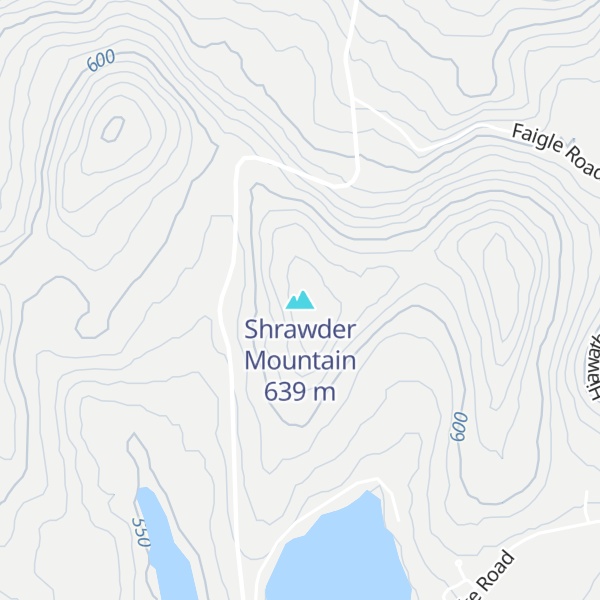 Map of Shrawder Mountain