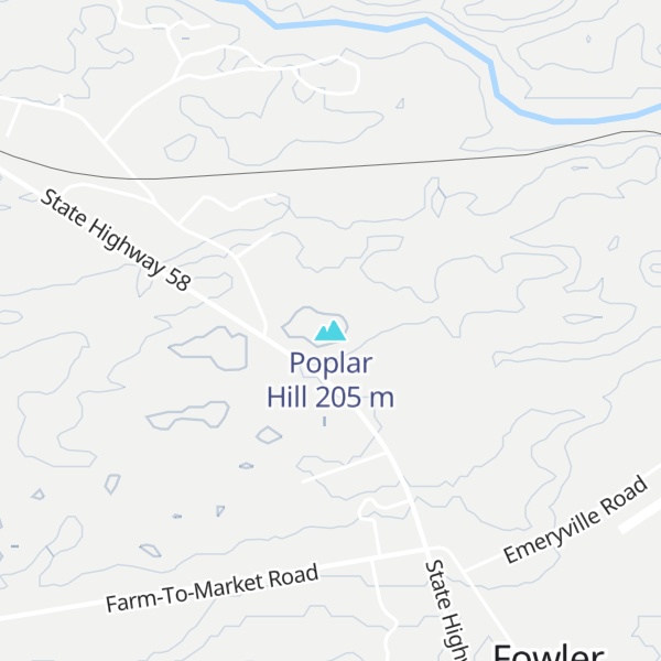 Map of Poplar Hill