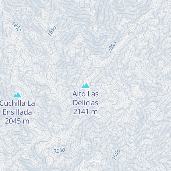 Map of Alto Las Delicias
