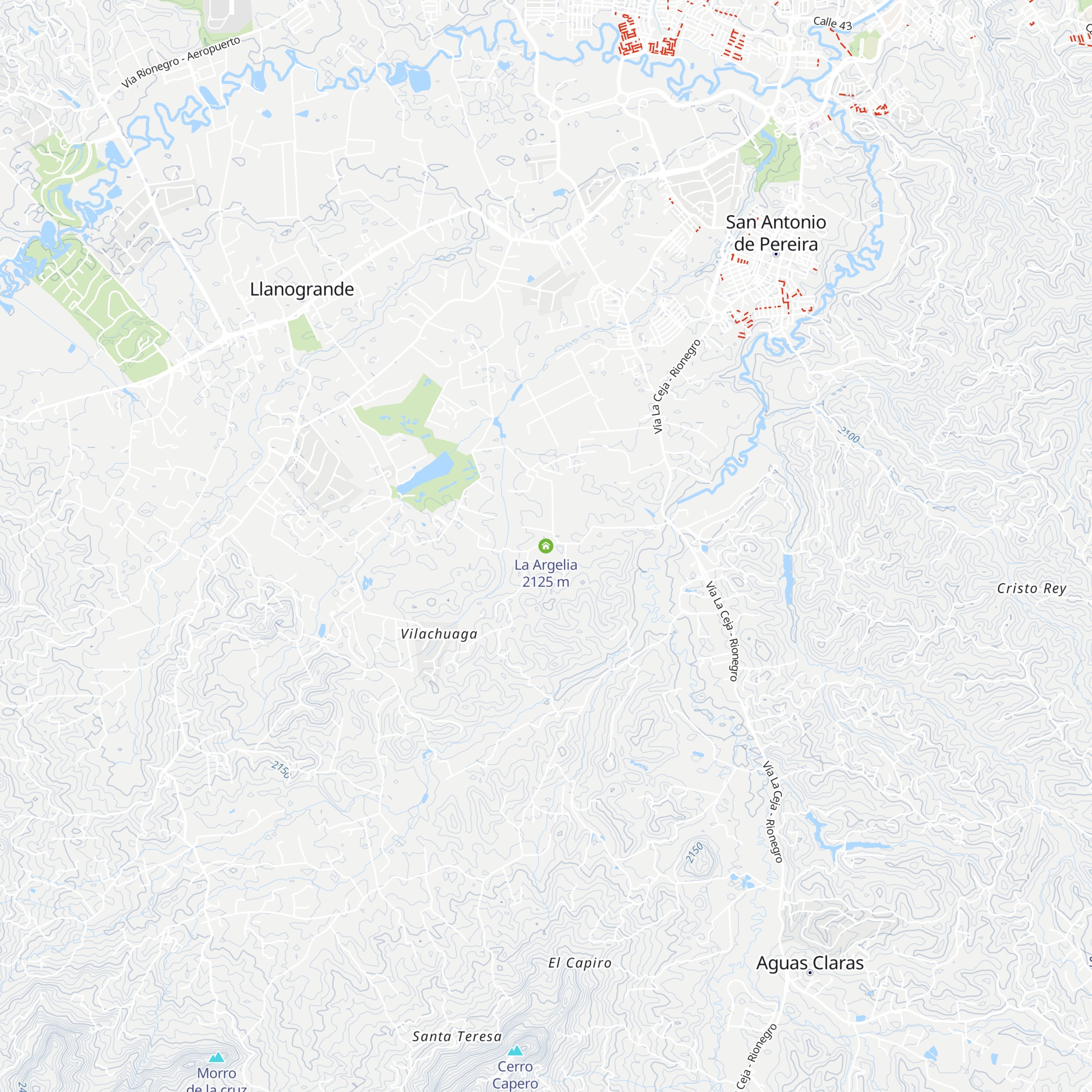 La Argelia map