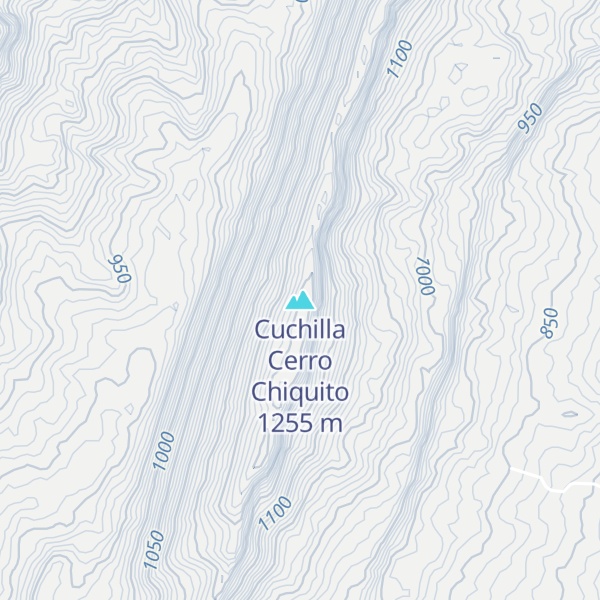Map of Cuchilla Cerro Chiquito