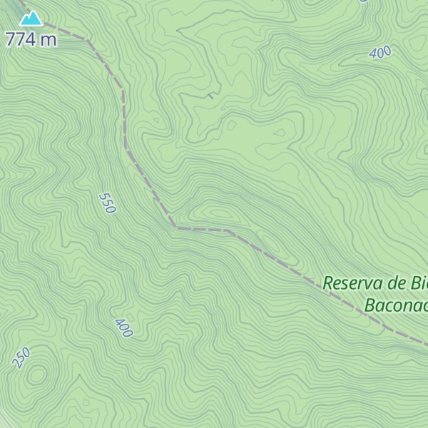 Map of Sierra La Larga