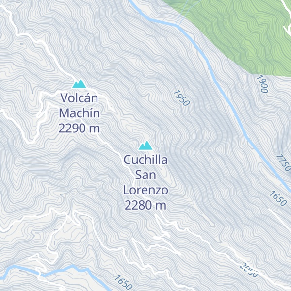 Map of Cuchilla San Lorenzo