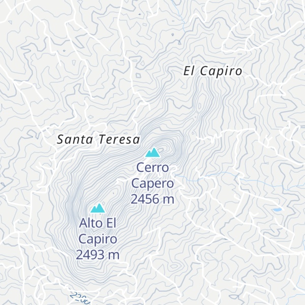 Map of Cerro Capero