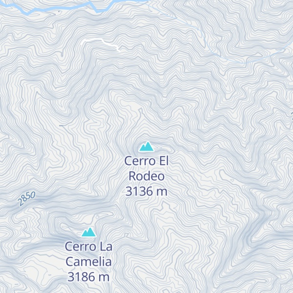Map of Cerro El Rodeo
