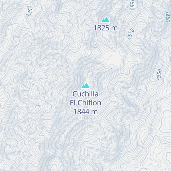 Map of Cuchilla El Chiflon