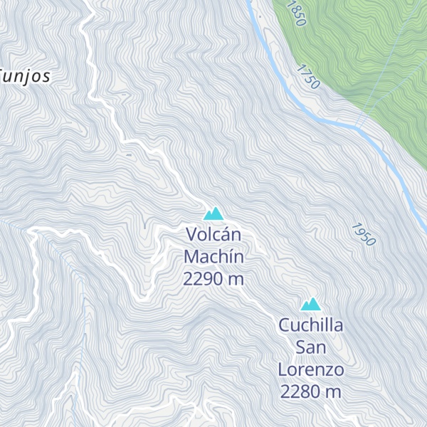 Map of Volcán Machín