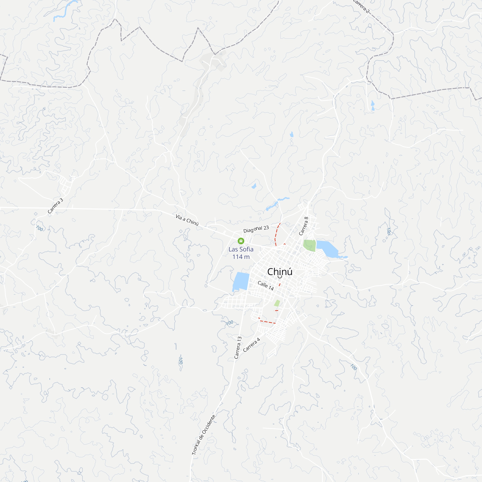 Las Sofia map