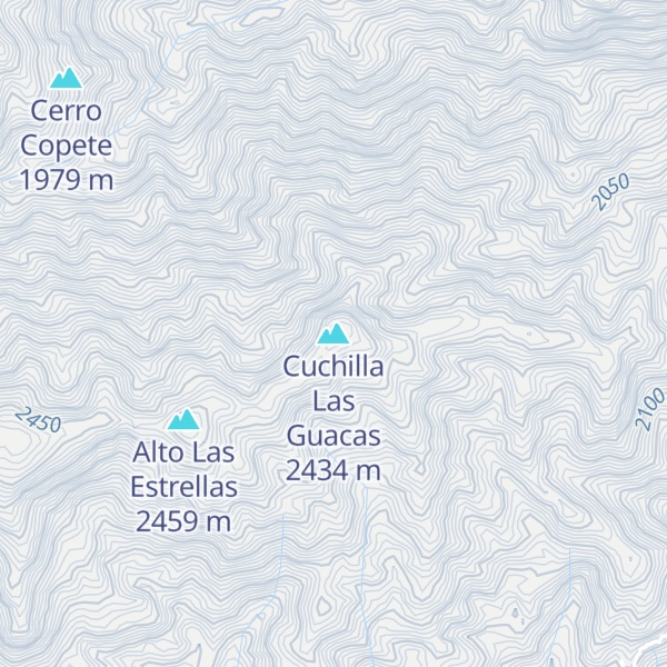 Map of Cuchilla Las Guacas