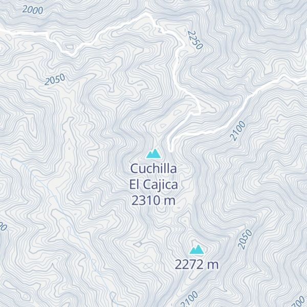 Map of Cuchilla El Cajica