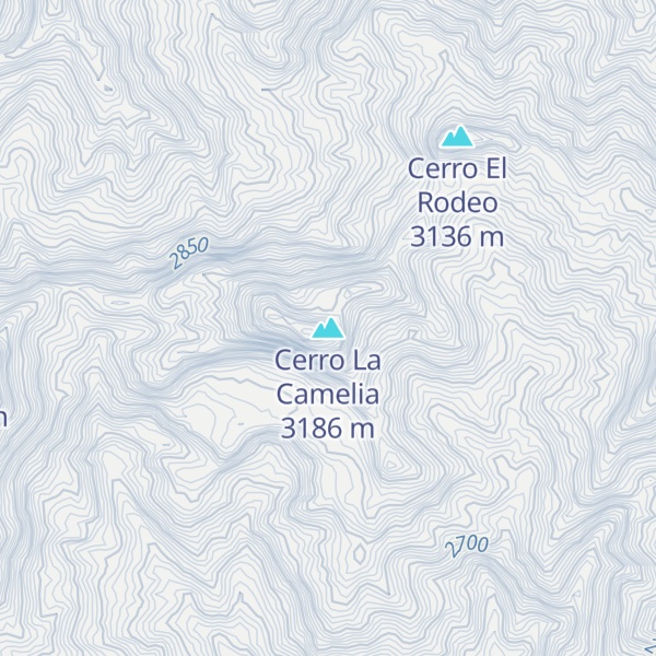Map of Cerro La Camelia