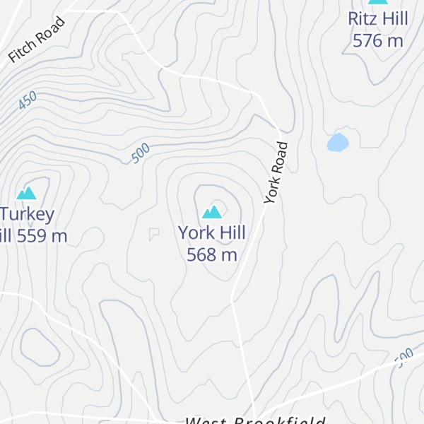 Map of York Hill